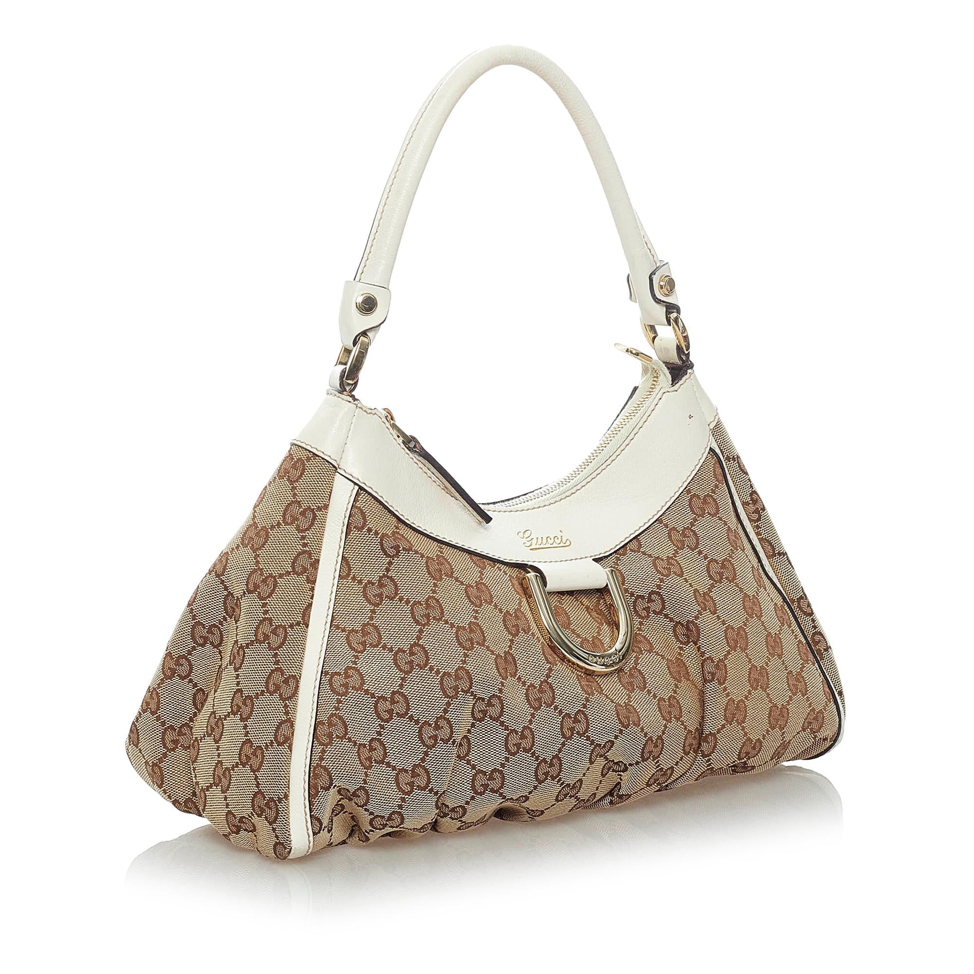 Gucci Gucci Canvas Abbey D-Ring Shoulder Bag (SHG-33525)