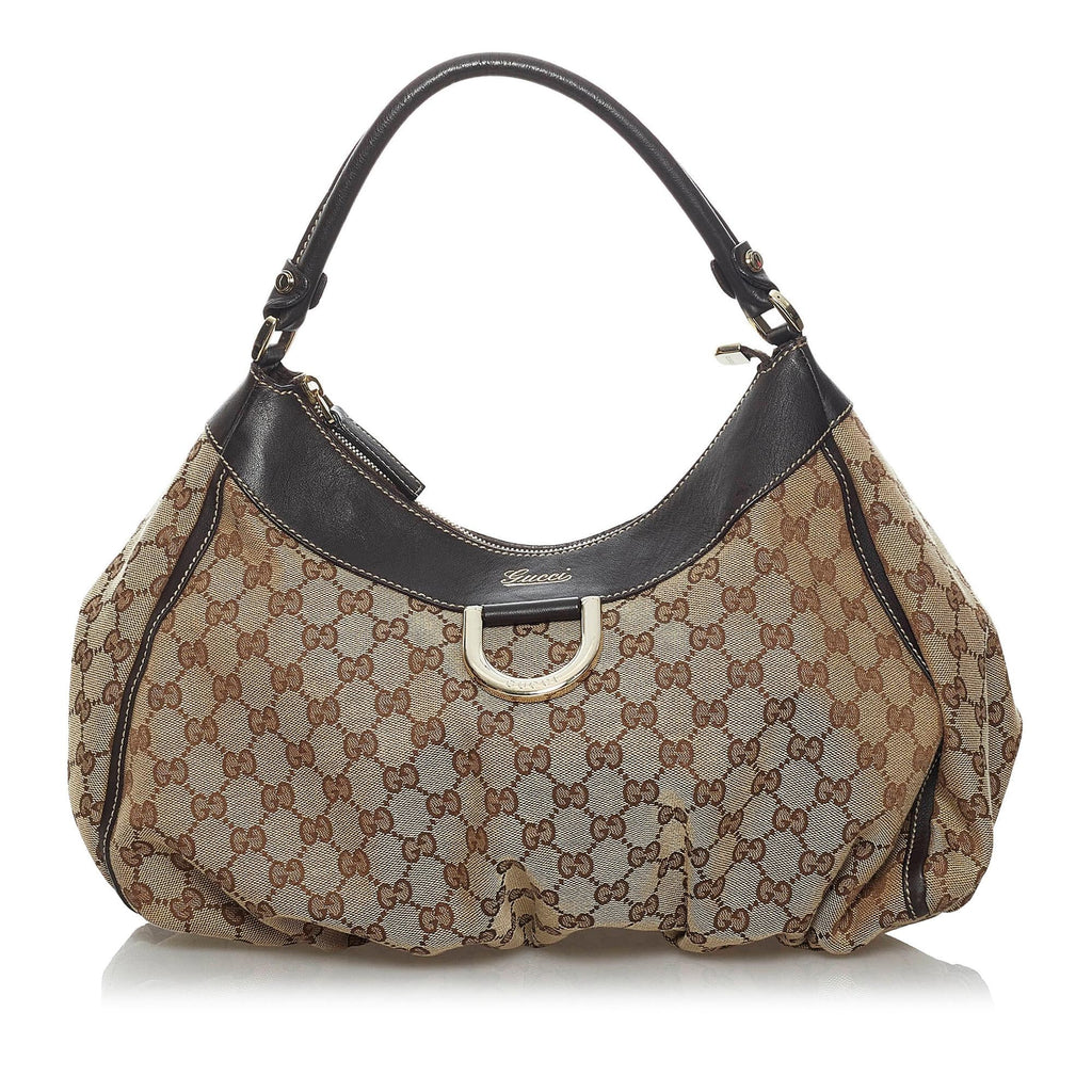 Gucci Gucci Canvas Abbey D-Ring Shoulder Bag (SHG-33751)