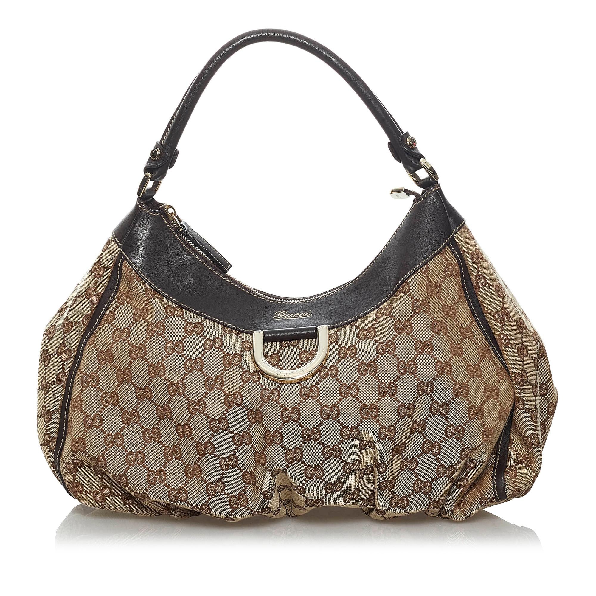 Gucci Gucci Canvas Abbey D-Ring Shoulder Bag (SHG-33751)