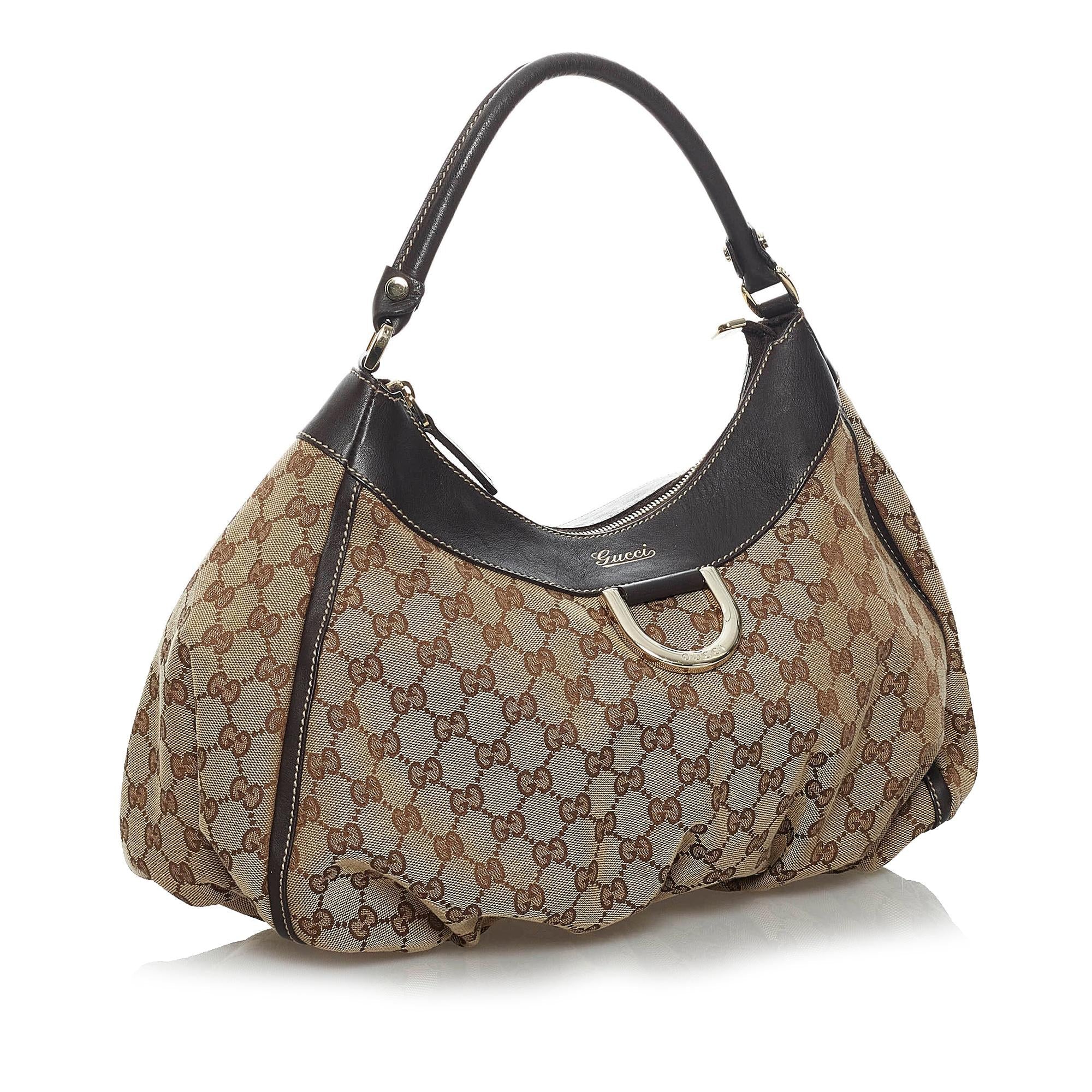 Gucci Gucci Canvas Abbey D-Ring Shoulder Bag (SHG-33751)