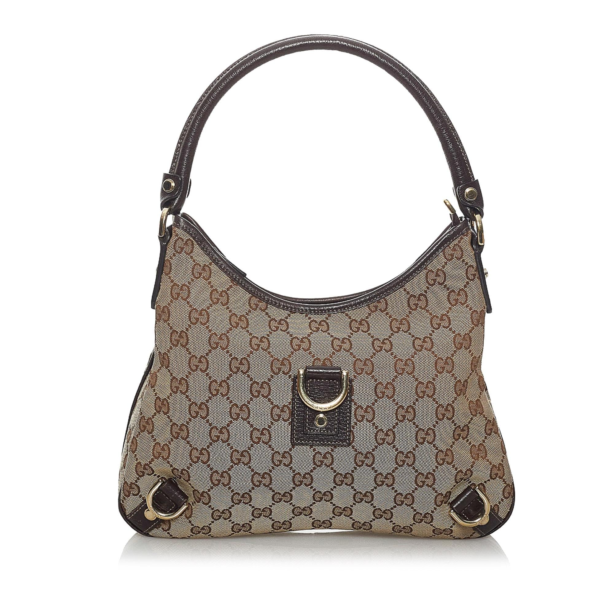 Gucci Gucci Canvas Abbey D-Ring Shoulder Bag (SHG-33753)