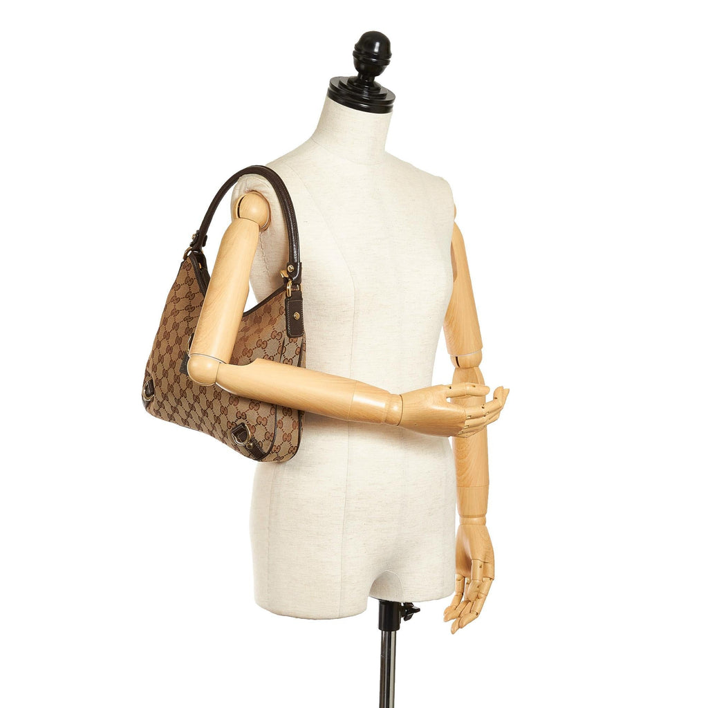 Gucci Gucci Canvas Abbey D-Ring Shoulder Bag (SHG-33753)