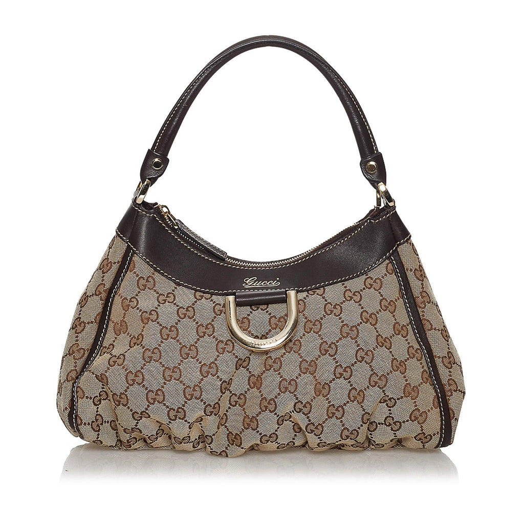 Gucci Gucci Canvas Abbey D-Ring Shoulder Bag (SHG-33937)