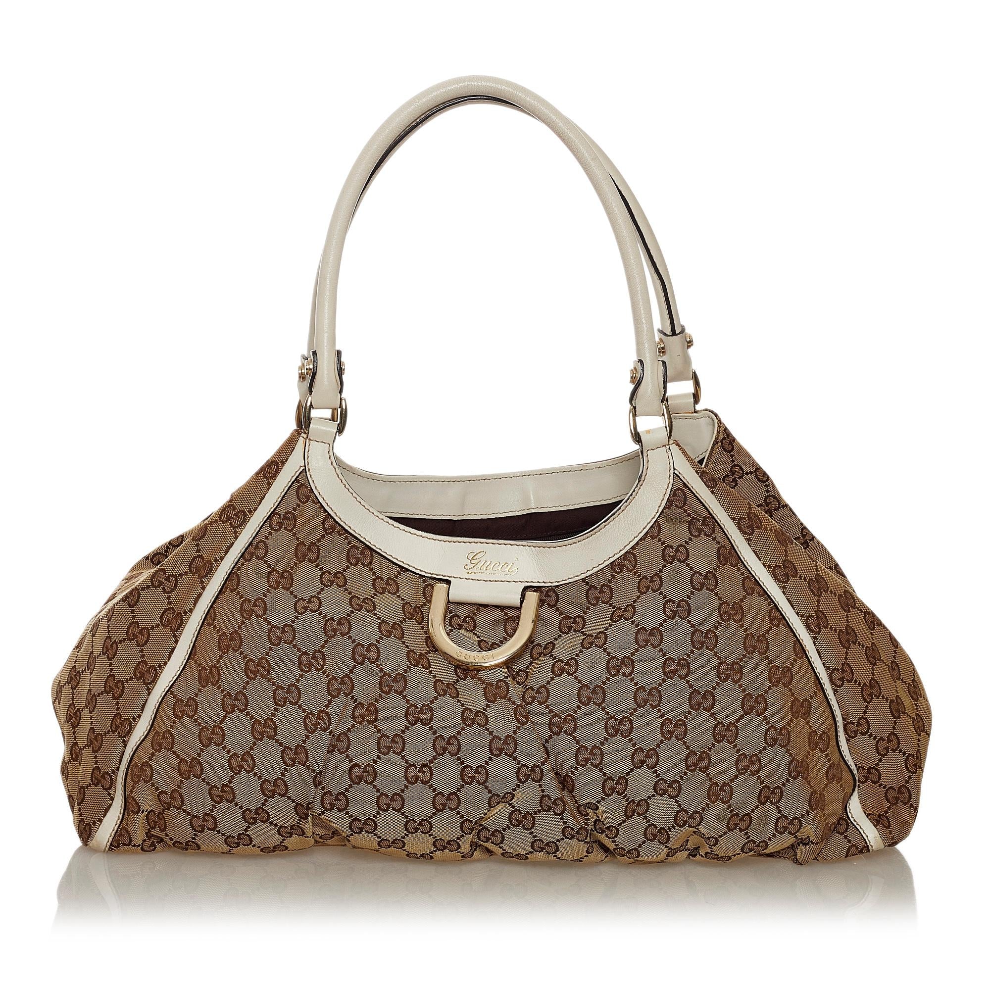 Gucci Gucci Canvas Abbey D-Ring Shoulder Bag (SHG-34093)