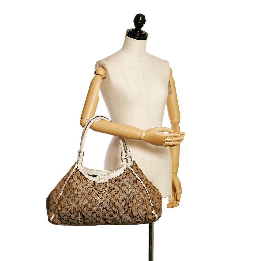 Gucci Gucci Canvas Abbey D-Ring Shoulder Bag (SHG-34093)