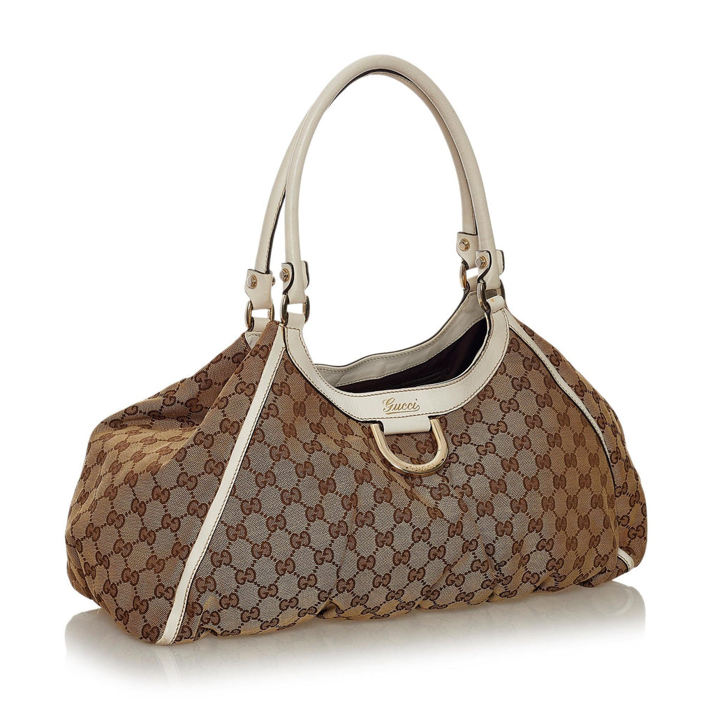 Gucci Gucci Canvas Abbey D-Ring Shoulder Bag (SHG-34093)