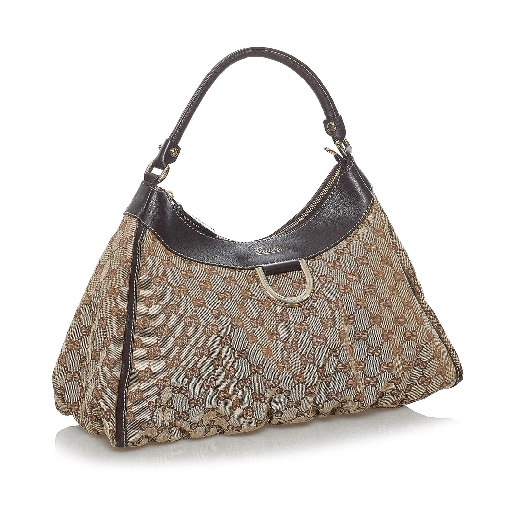 Gucci Gucci Canvas Abbey D-Ring Shoulder Bag (SHG-34136)