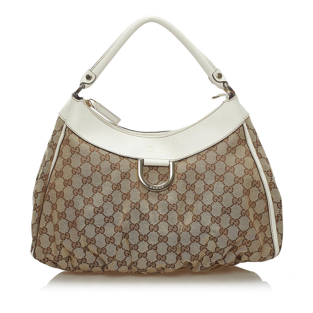 Gucci Gucci Canvas Abbey D-Ring Shoulder Bag (SHG-34226)