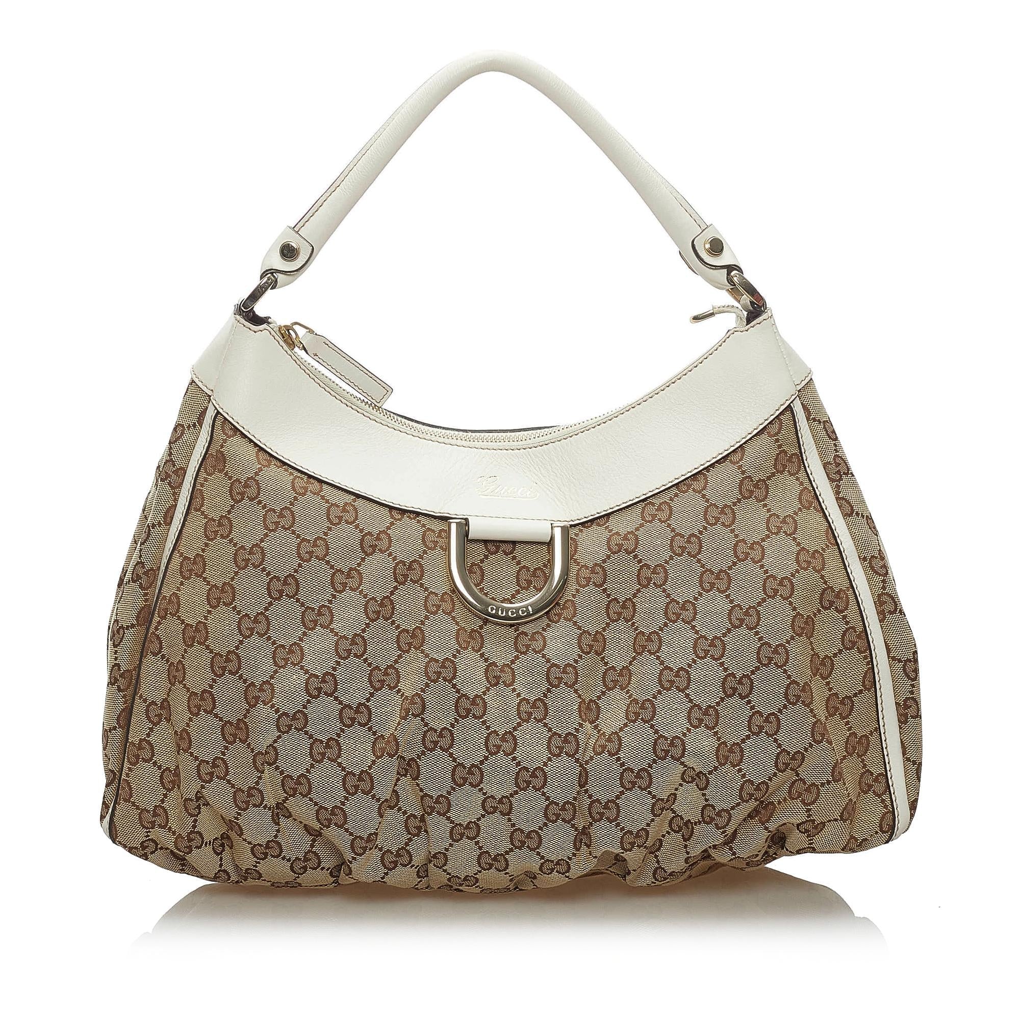 Gucci Gucci Canvas Abbey D-Ring Shoulder Bag (SHG-34226)
