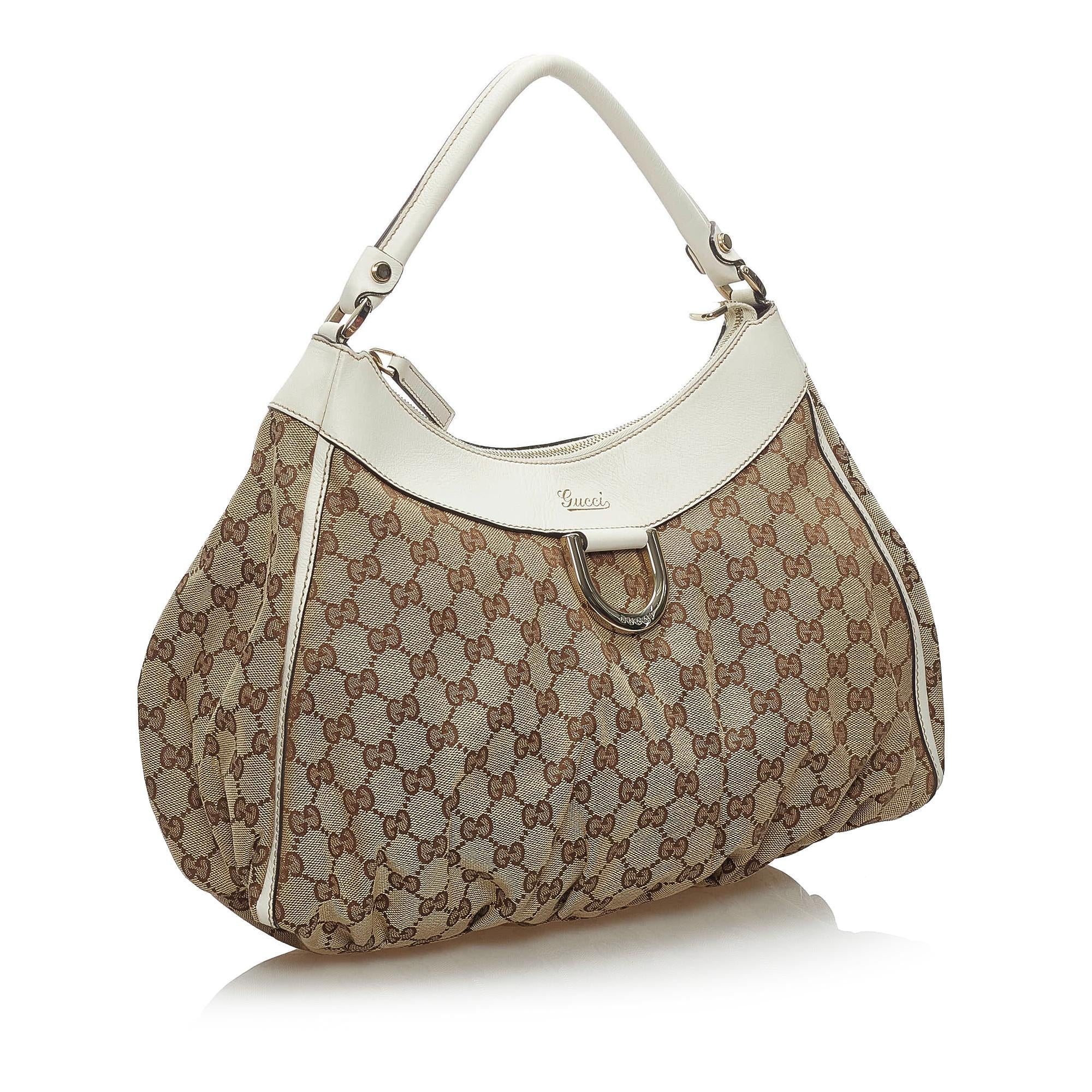 Gucci Gucci Canvas Abbey D-Ring Shoulder Bag (SHG-34226)