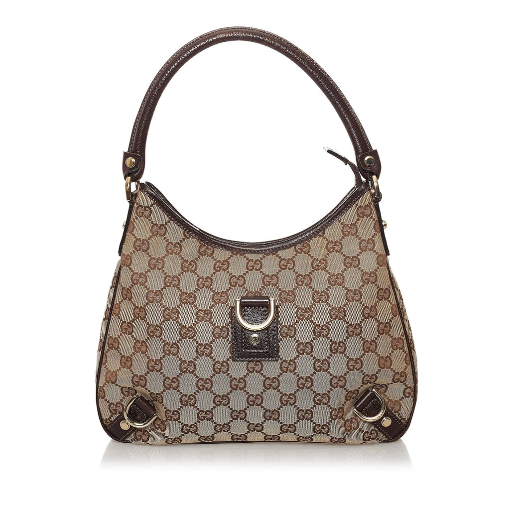 Gucci GG Canvas Abbey D-Ring Shoulder Bag (SHG-34720)