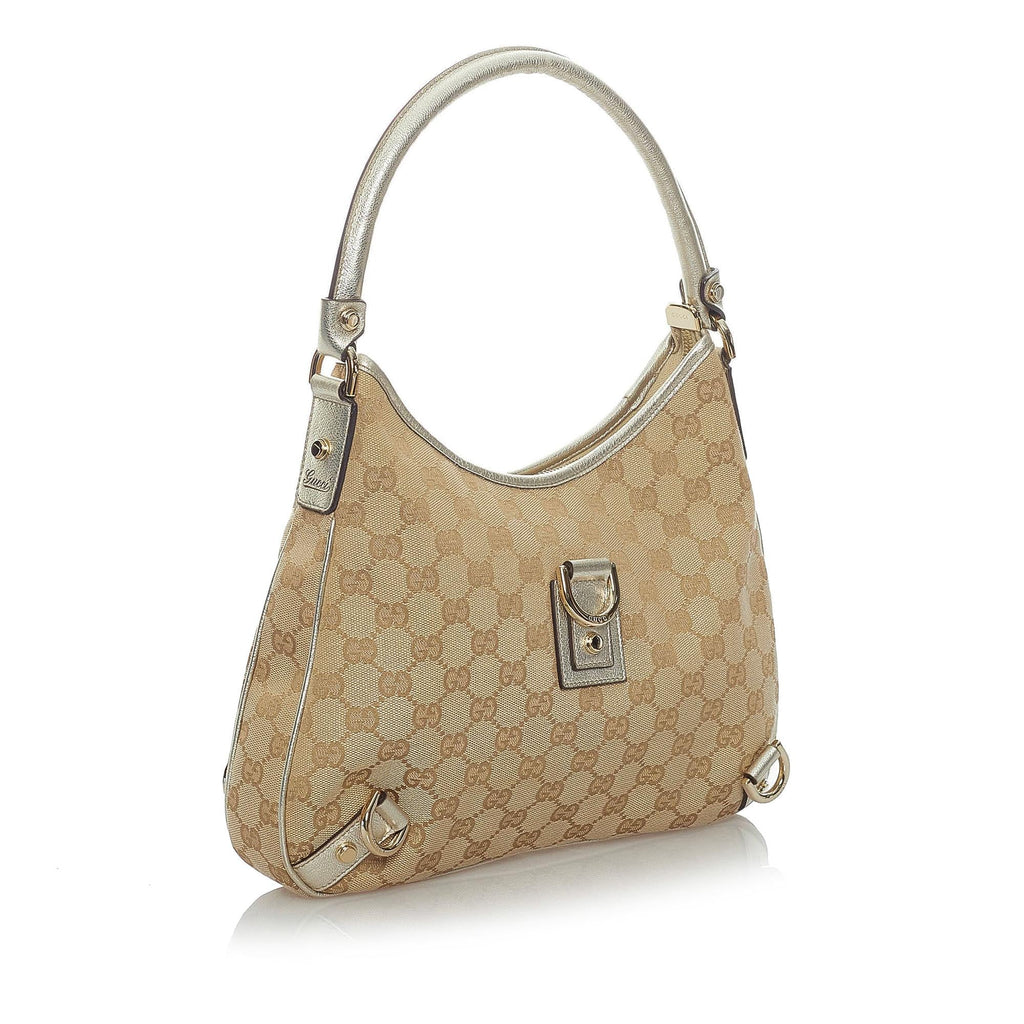 Gucci GG Canvas Abbey D-Ring Shoulder Bag (SHG-34762)