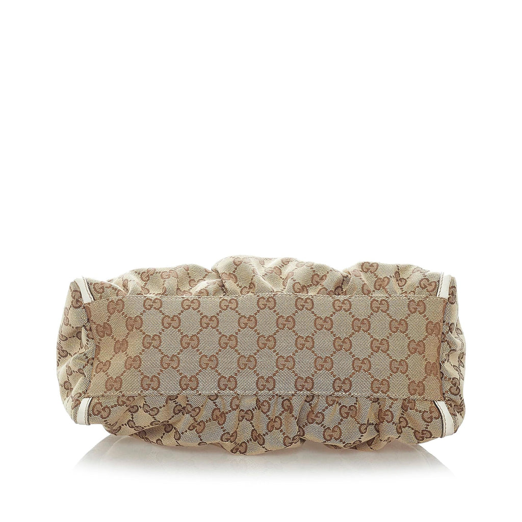 Gucci GG Canvas Abbey D-Ring Shoulder Bag (SHG-36150)