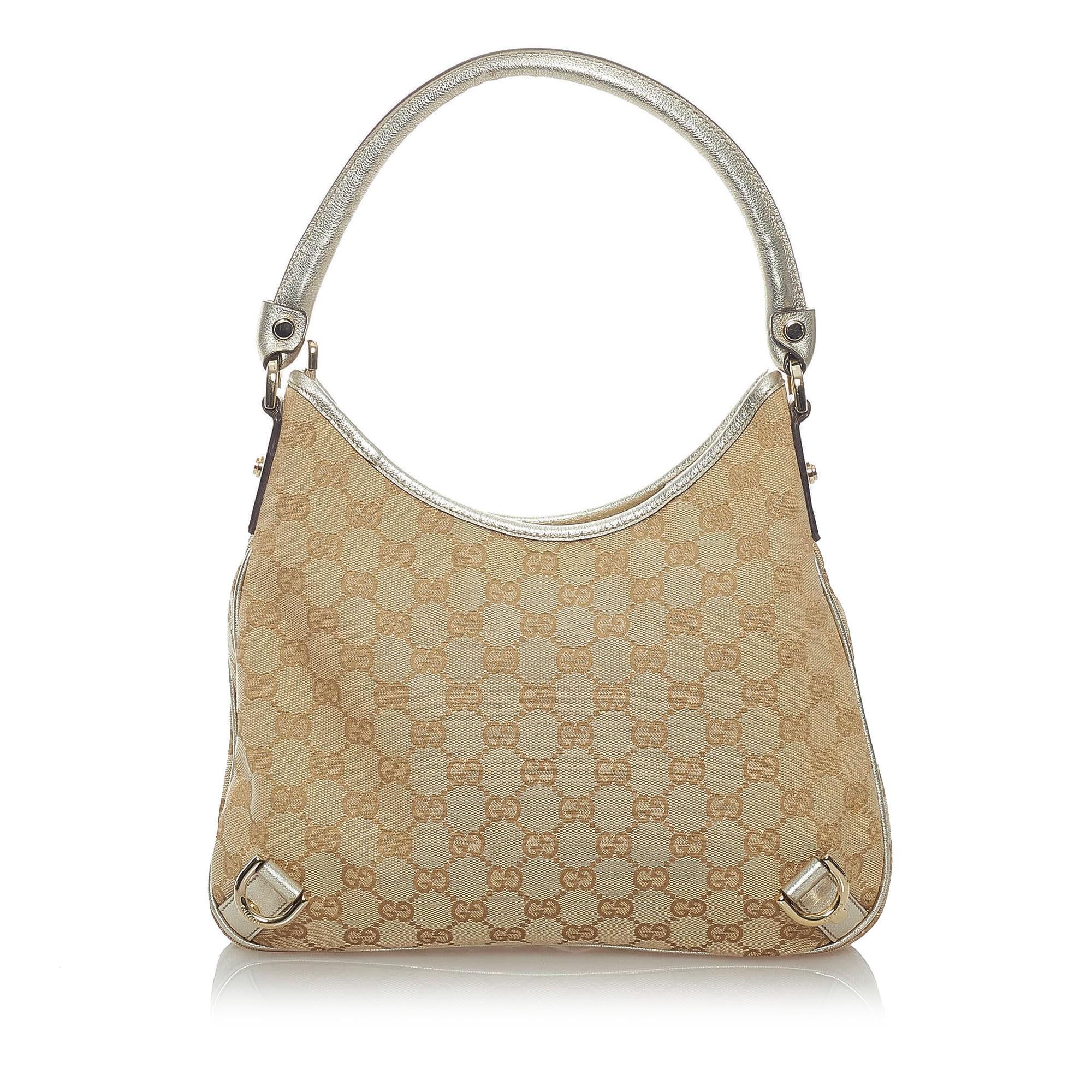 Gucci GG Canvas Abbey D-Ring Shoulder Bag (SHG-36153)