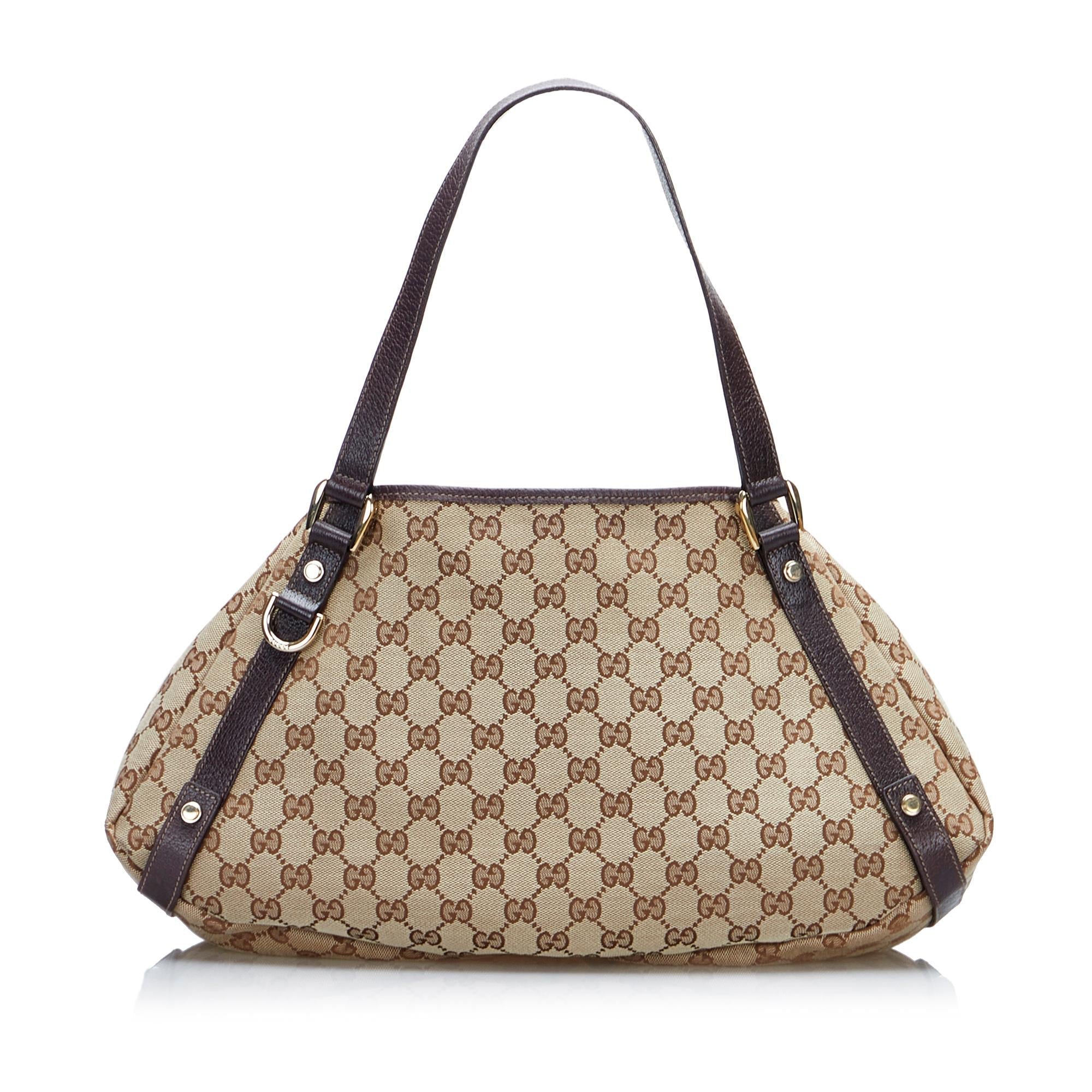 Gucci GG Canvas Abbey D-Ring Shoulder Bag (SHG-1FtxtO)