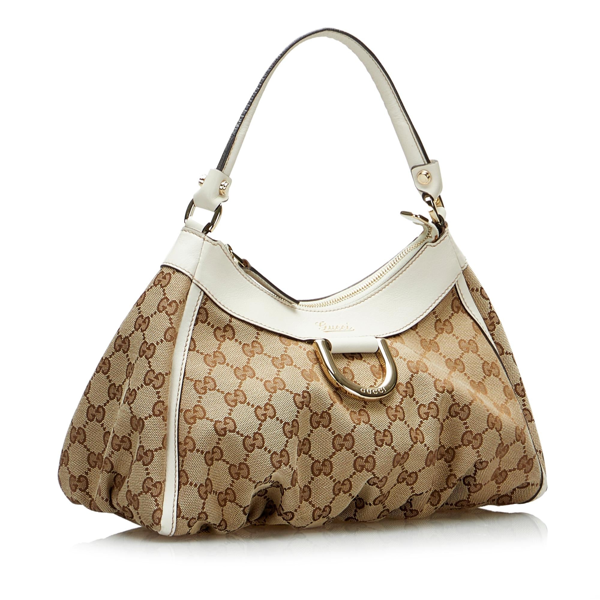 Gucci GG Canvas Abbey D-Ring Shoulder Bag (SHG-Qbw6rY)