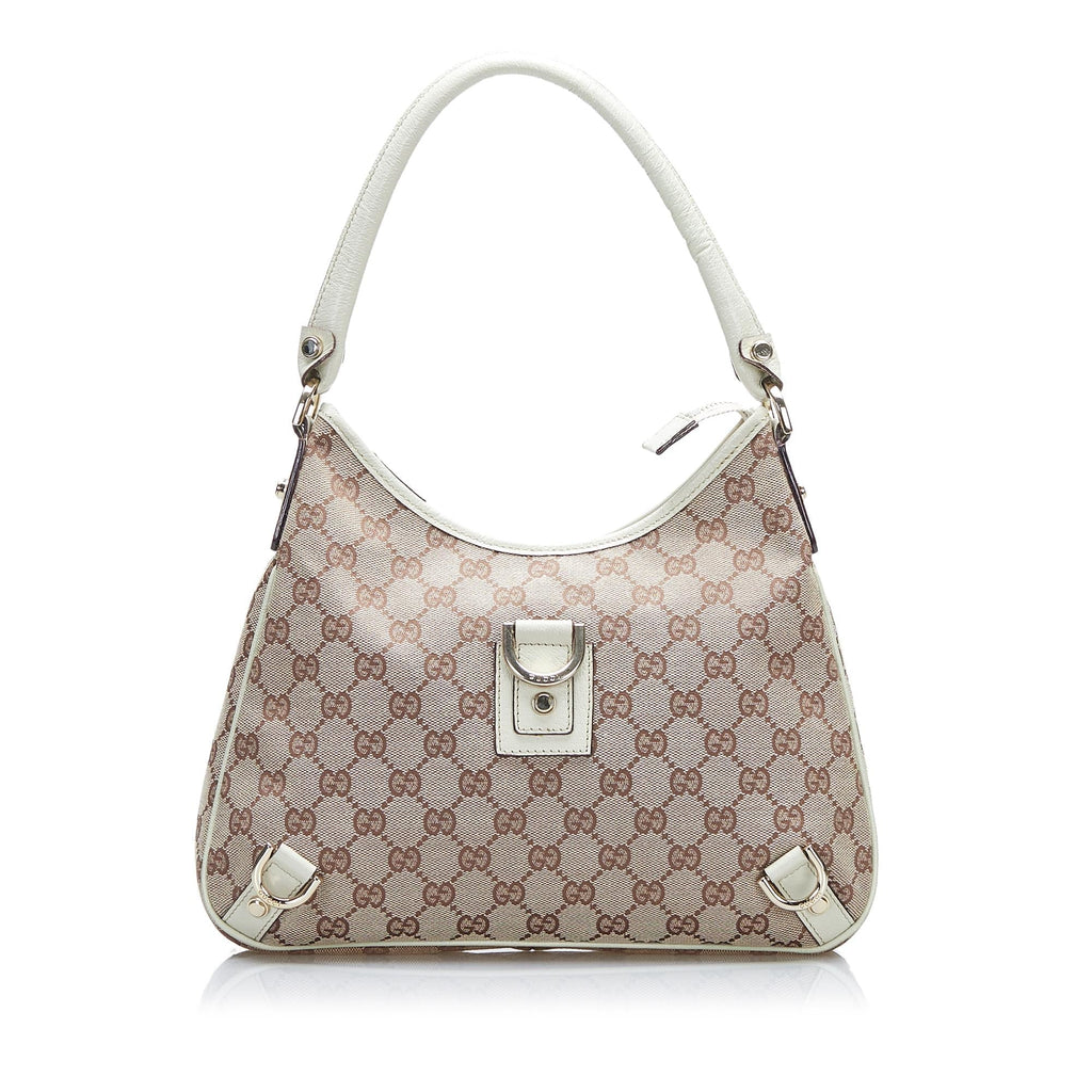 Gucci GG Canvas Abbey D-Ring Shoulder Bag (SHG-F1G55E)