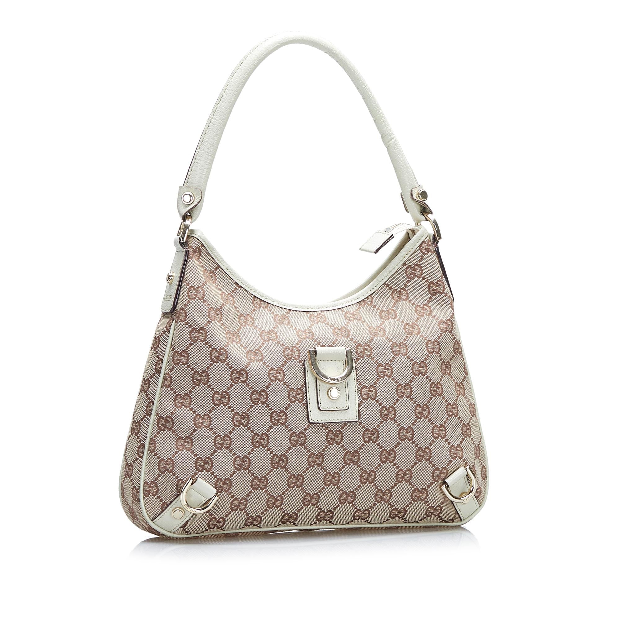 Gucci GG Canvas Abbey D-Ring Shoulder Bag (SHG-F1G55E)