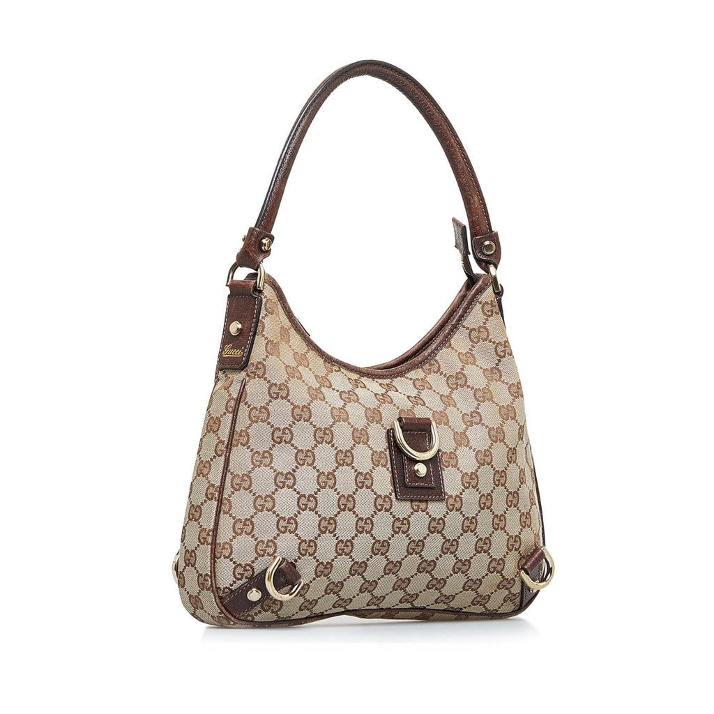 Gucci GG Canvas Abbey D-Ring Shoulder Bag (SHG-Kzprwn)