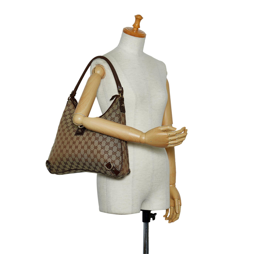 Gucci GG Canvas Abbey D-Ring Shoulder Bag (SHG-DEqq0P)