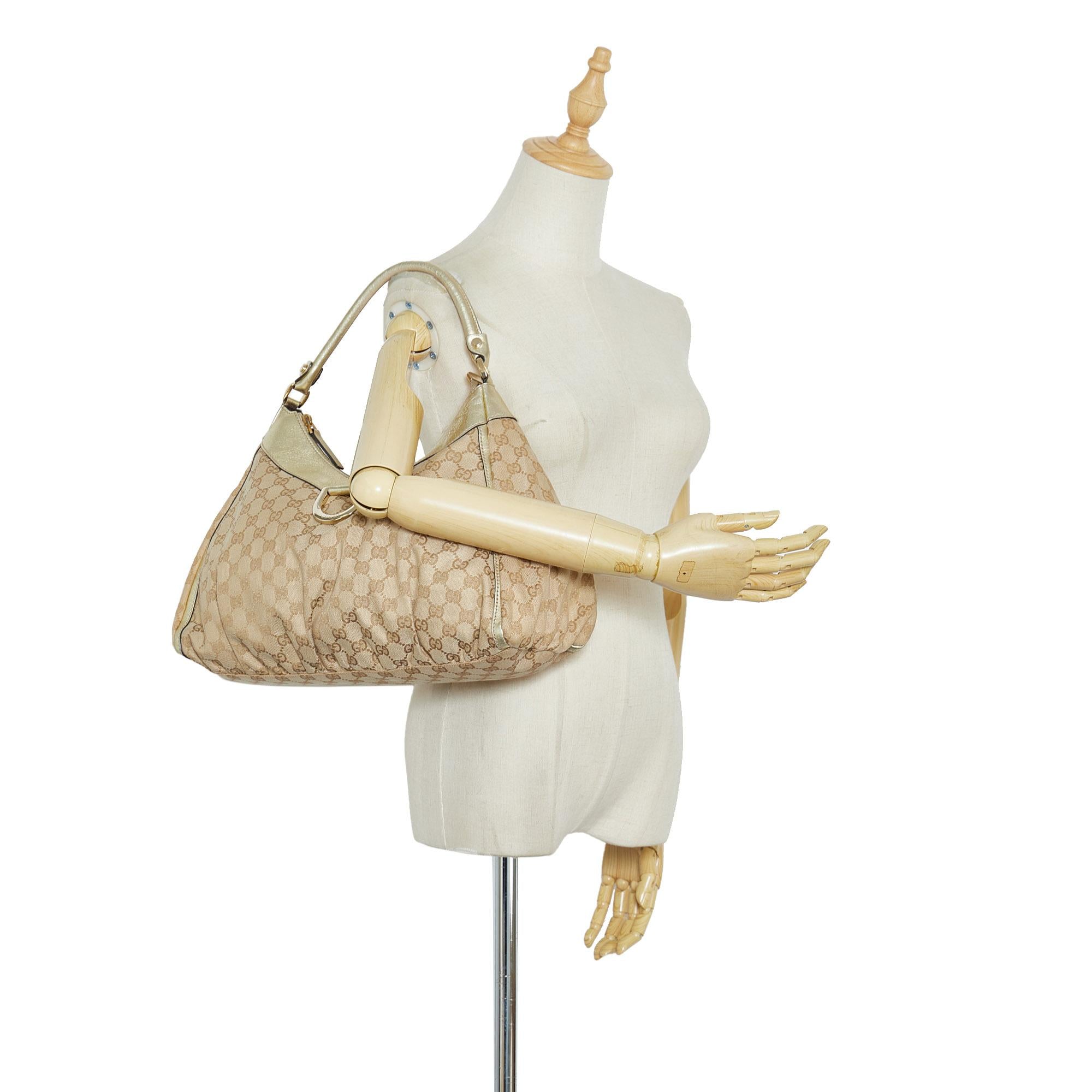 Gucci GG Canvas Abbey D-Ring Shoulder Bag (SHG-iapUN9)