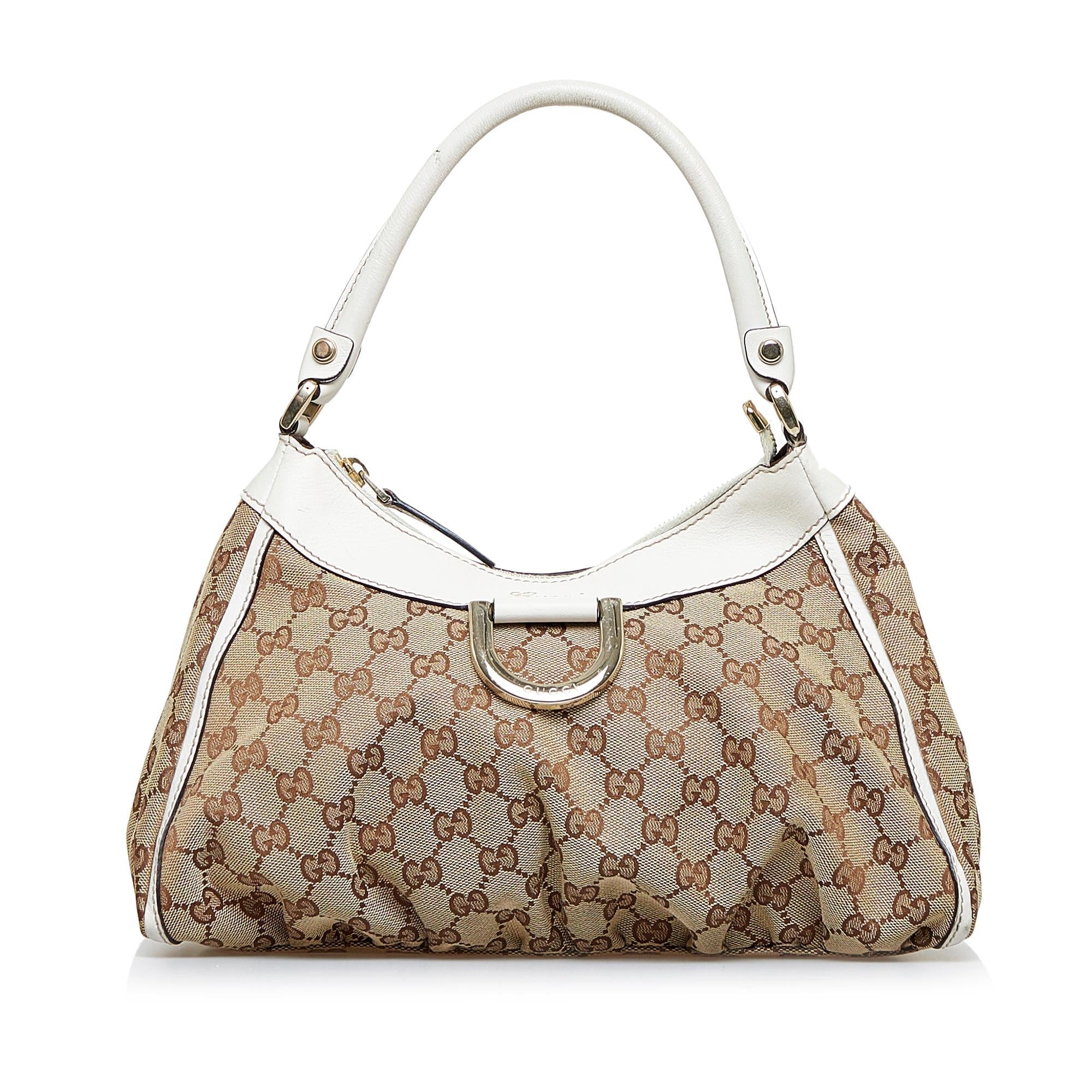 Gucci GG Canvas Abbey D-Ring Shoulder Bag (SHG-rFztis)