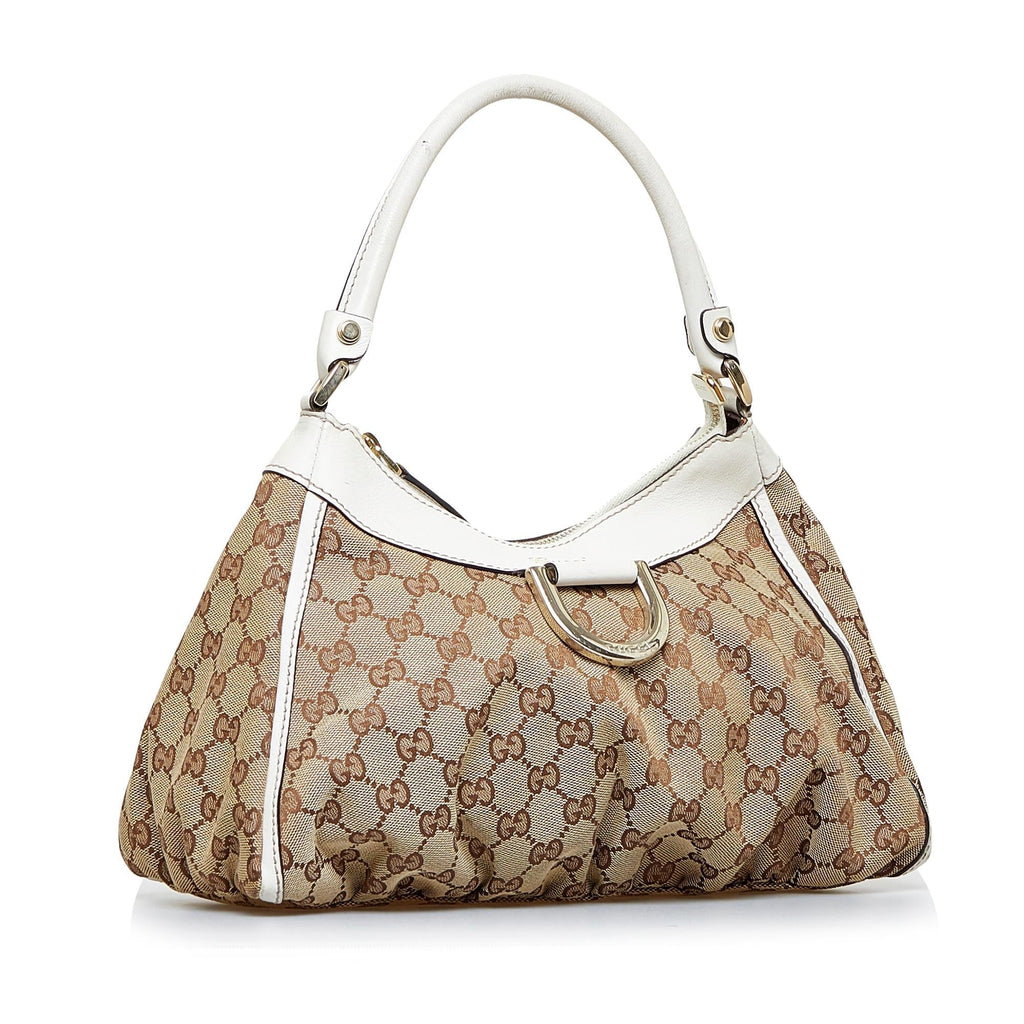 Gucci GG Canvas Abbey D-Ring Shoulder Bag (SHG-rFztis)