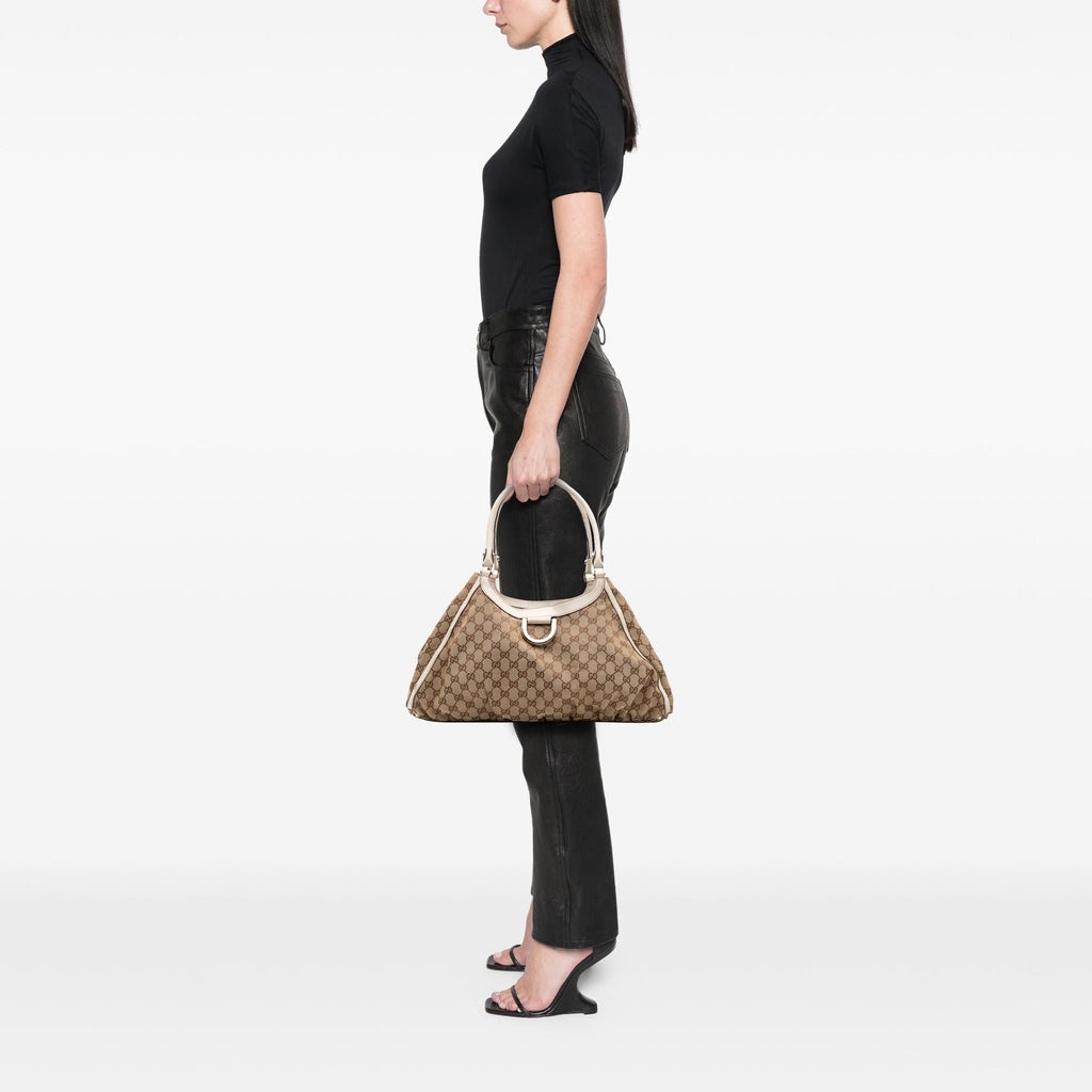 Gucci GG Canvas Abbey D Ring Shoulder Bag