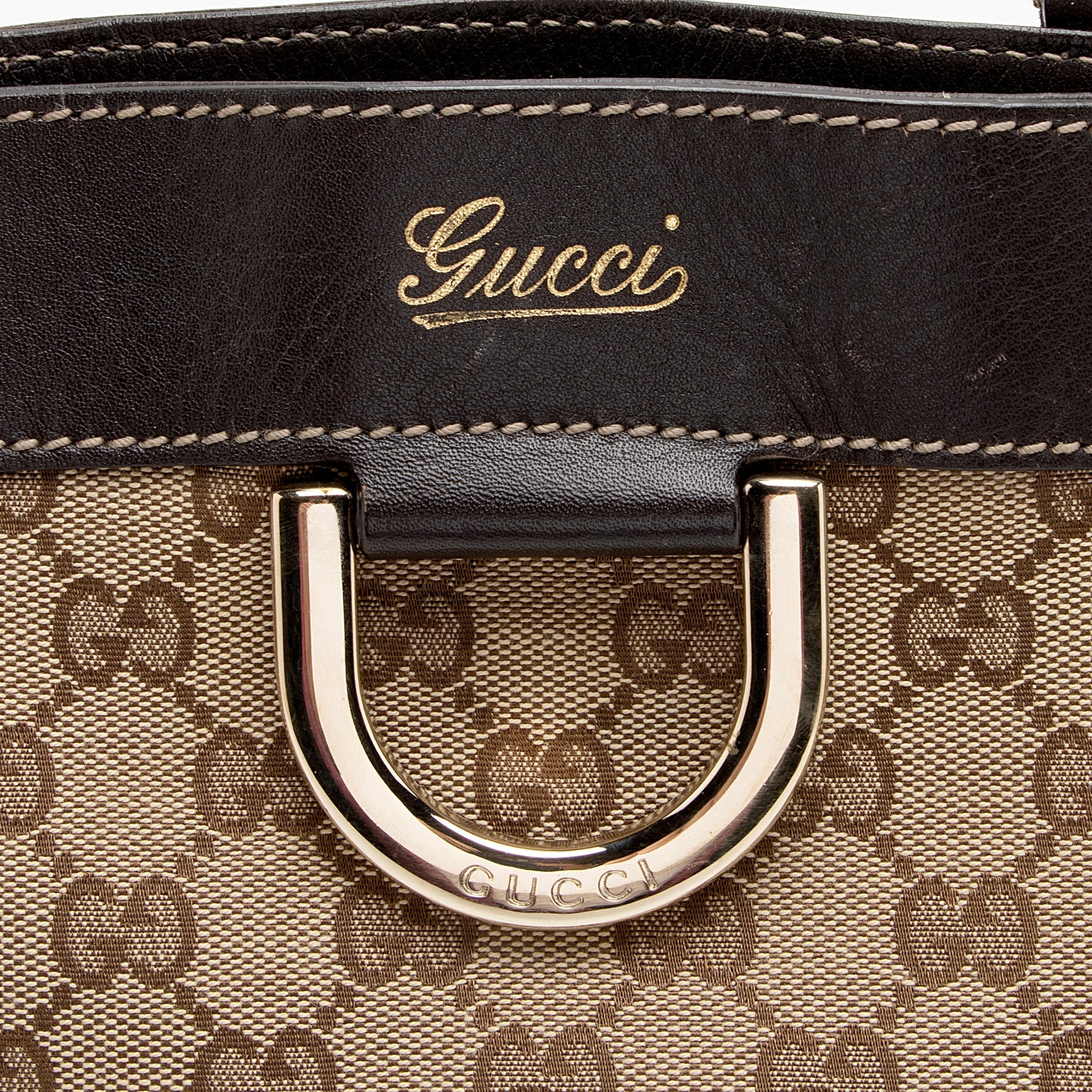 Gucci GG Canvas Abbey D Ring Small Tote (SHF-22935)