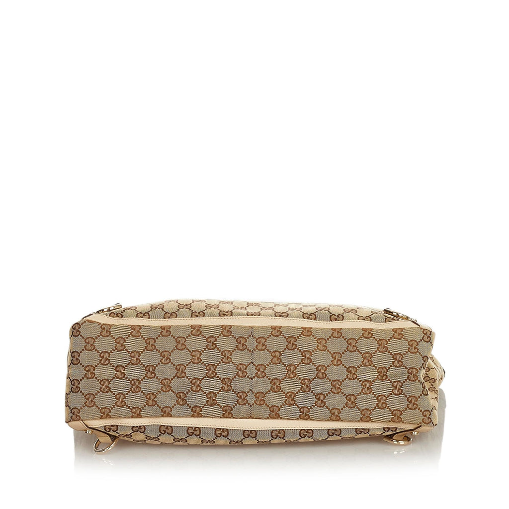 Gucci Gucci Canvas Abbey D- Ring Tote Bag (SHG-26005)