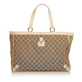 Gucci Gucci Canvas Abbey D- Ring Tote Bag (SHG-26005)