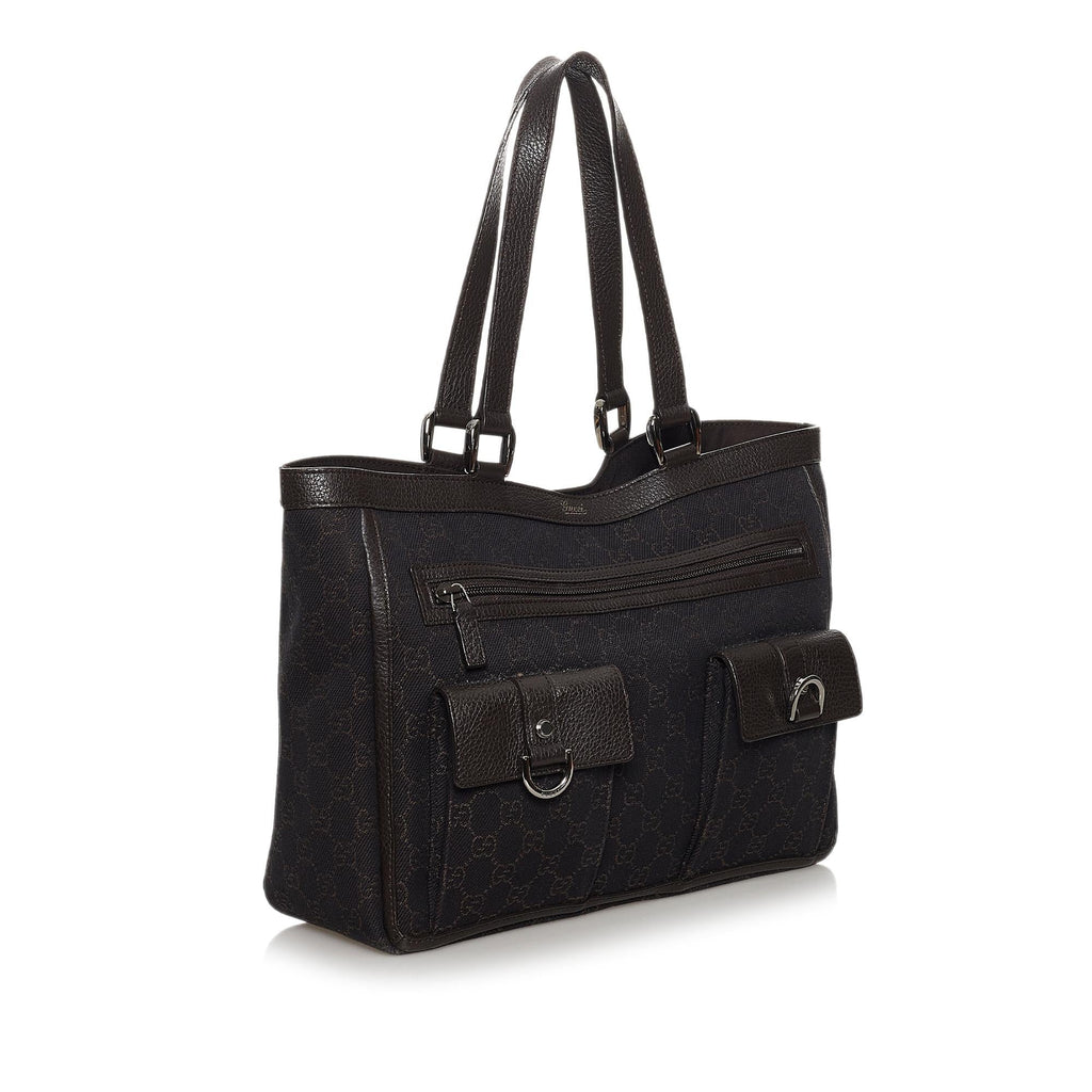 Gucci GG Canvas Abbey D-Ring Tote Bag (SHG-30709)