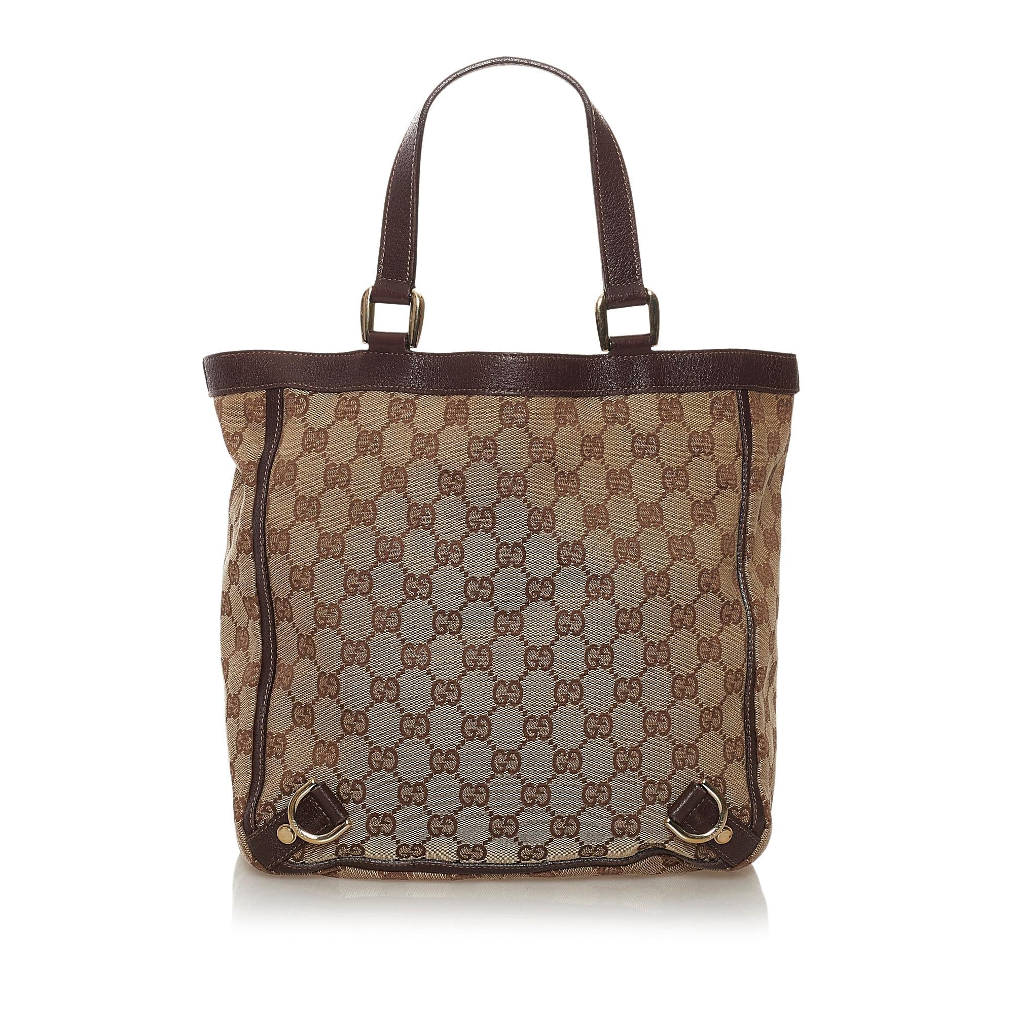 Gucci GG Canvas Abbey D-Ring Tote Bag (SHG-34673)