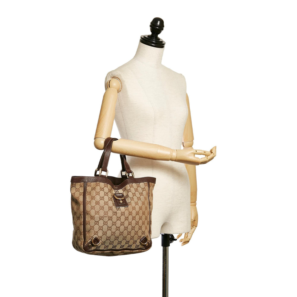 Gucci GG Canvas Abbey D-Ring Tote Bag (SHG-34673)