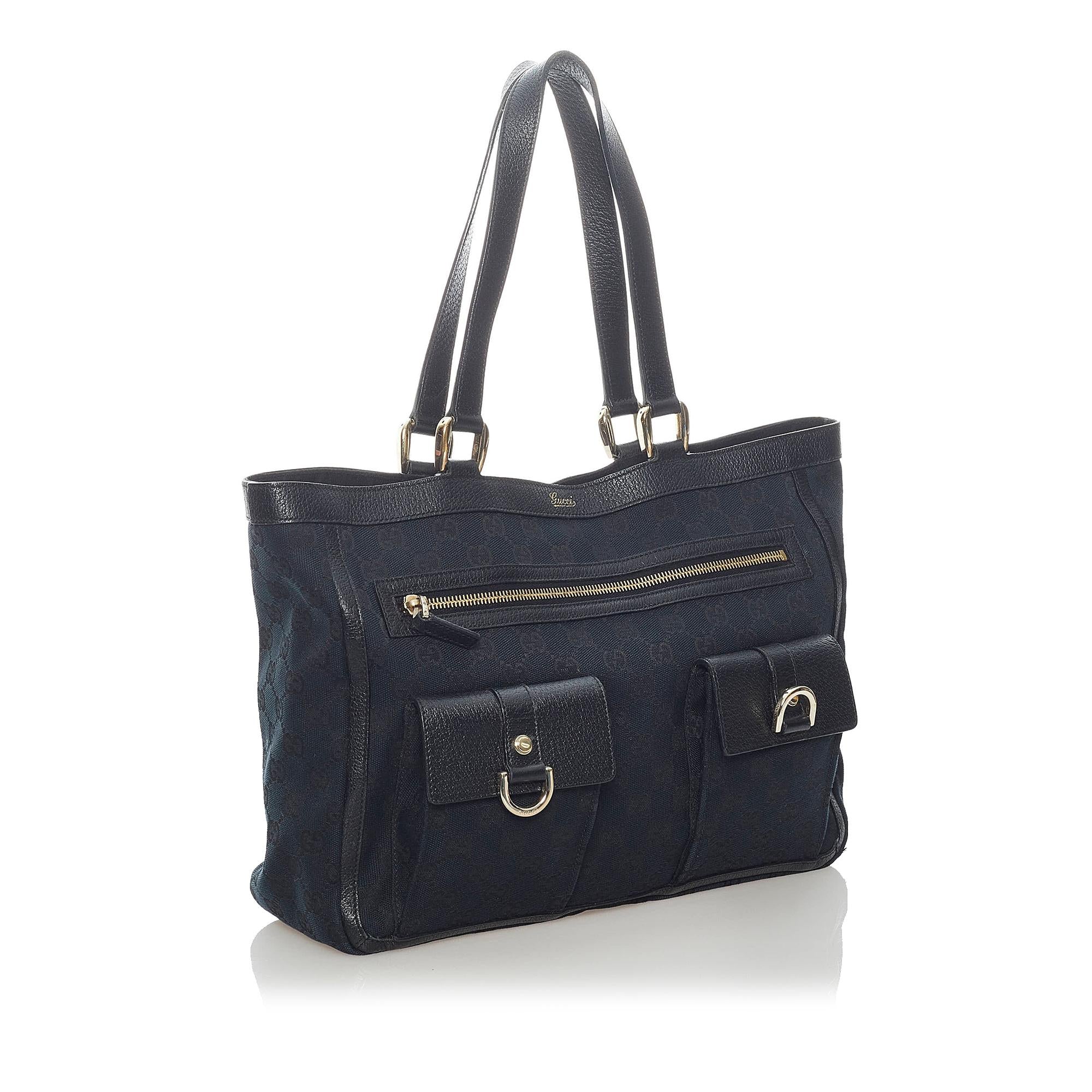 Gucci GG Canvas Abbey D Ring Tote Bag (SHG-37227)