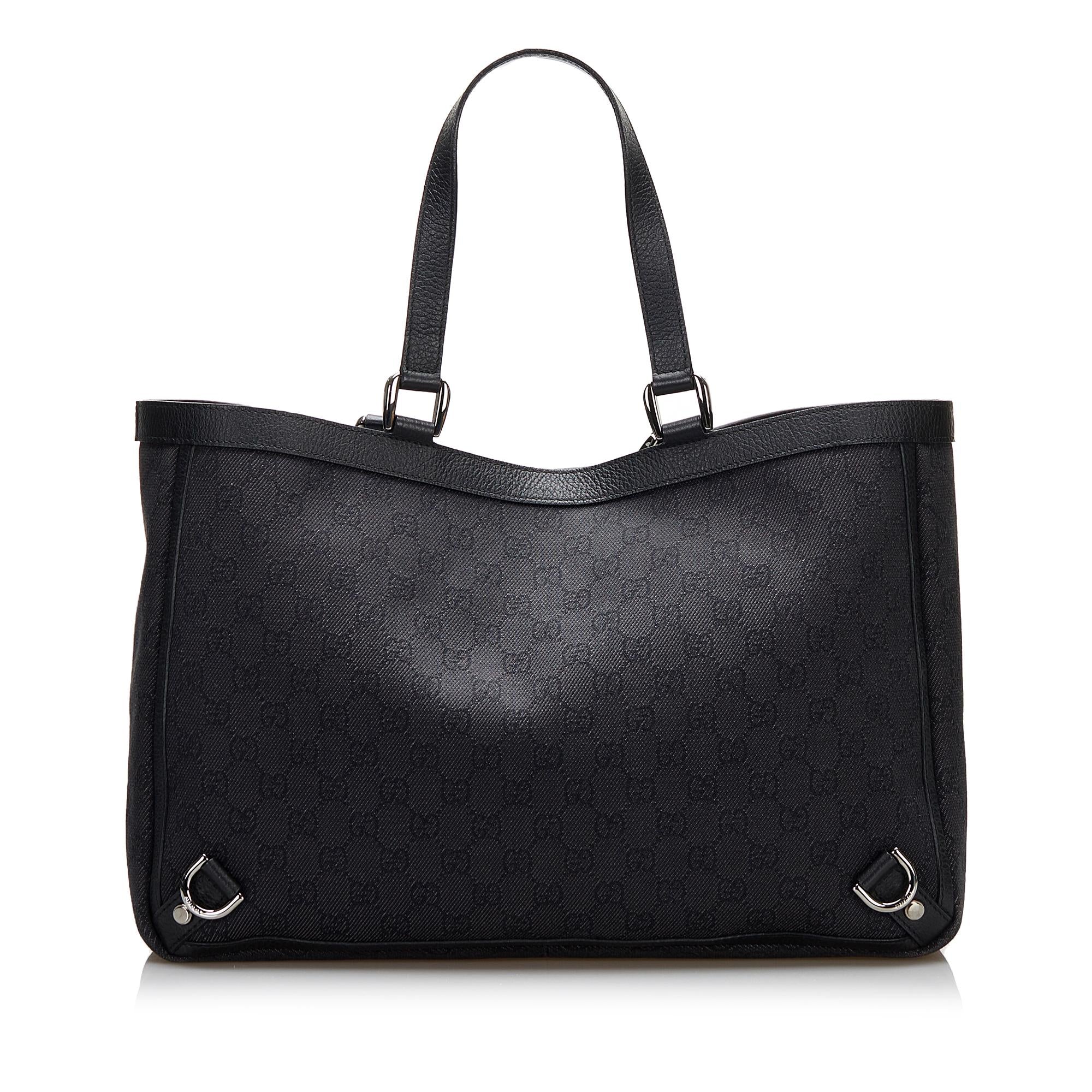 Gucci GG Canvas Abbey D-Ring Tote Bag (SHG-L70aPG)