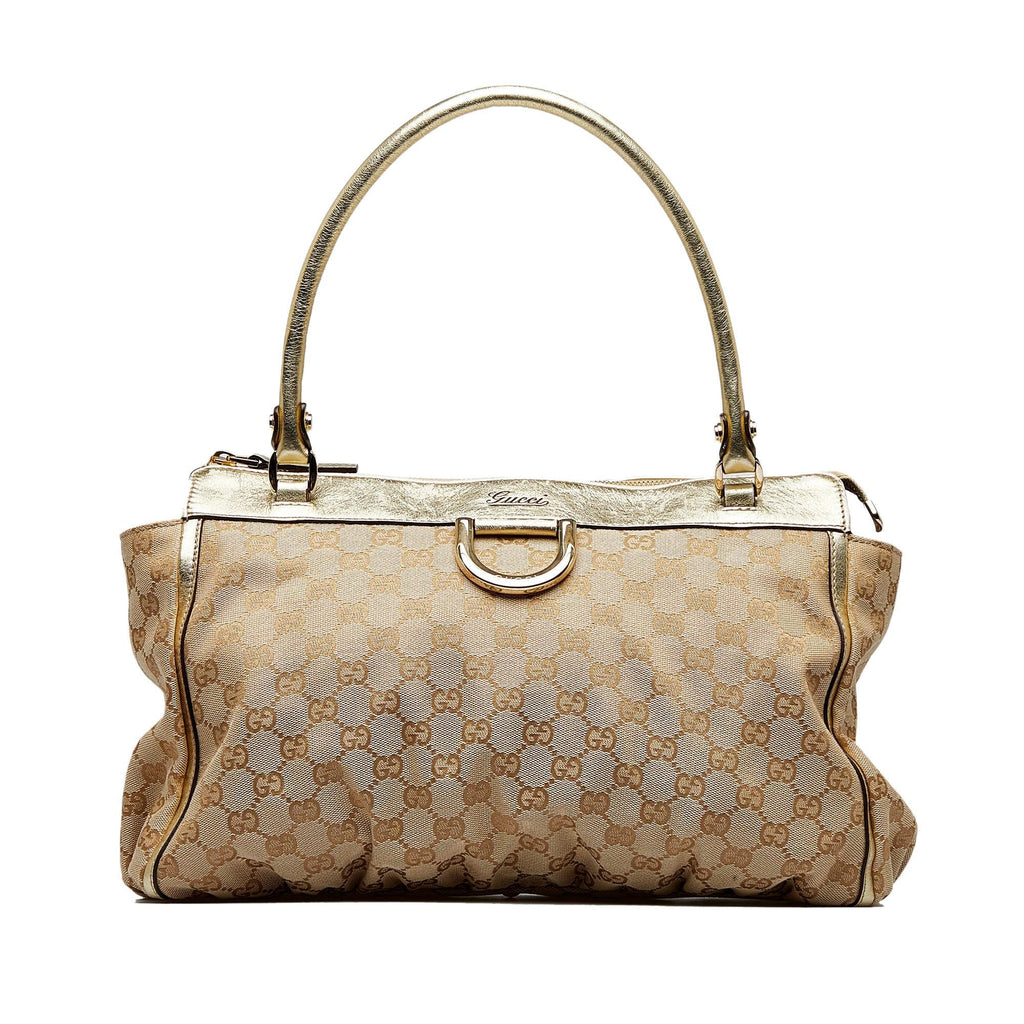 Gucci GG Canvas Abbey D-Ring Tote Bag (SHG-eTLgdn)