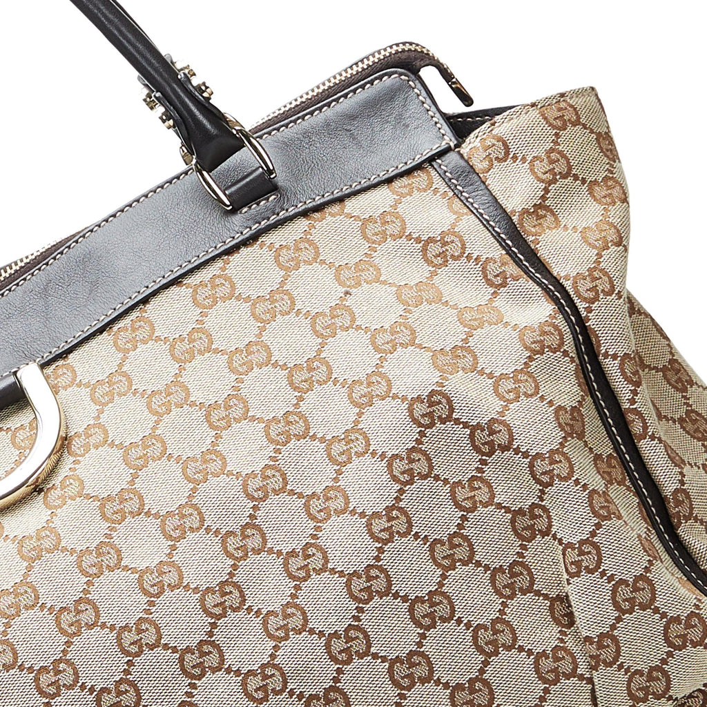 Gucci GG Canvas Abbey D-Ring Tote (SHG-yzfmkJ)