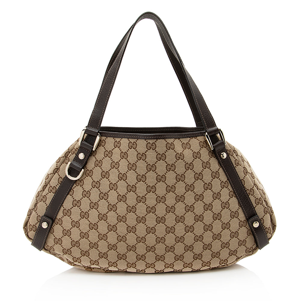 Gucci Gucci Canvas Abbey Medium Shoulder Bag (SHF-19735)