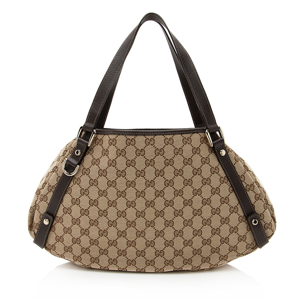 Gucci Gucci Canvas Abbey Medium Shoulder Bag (SHF-19735)