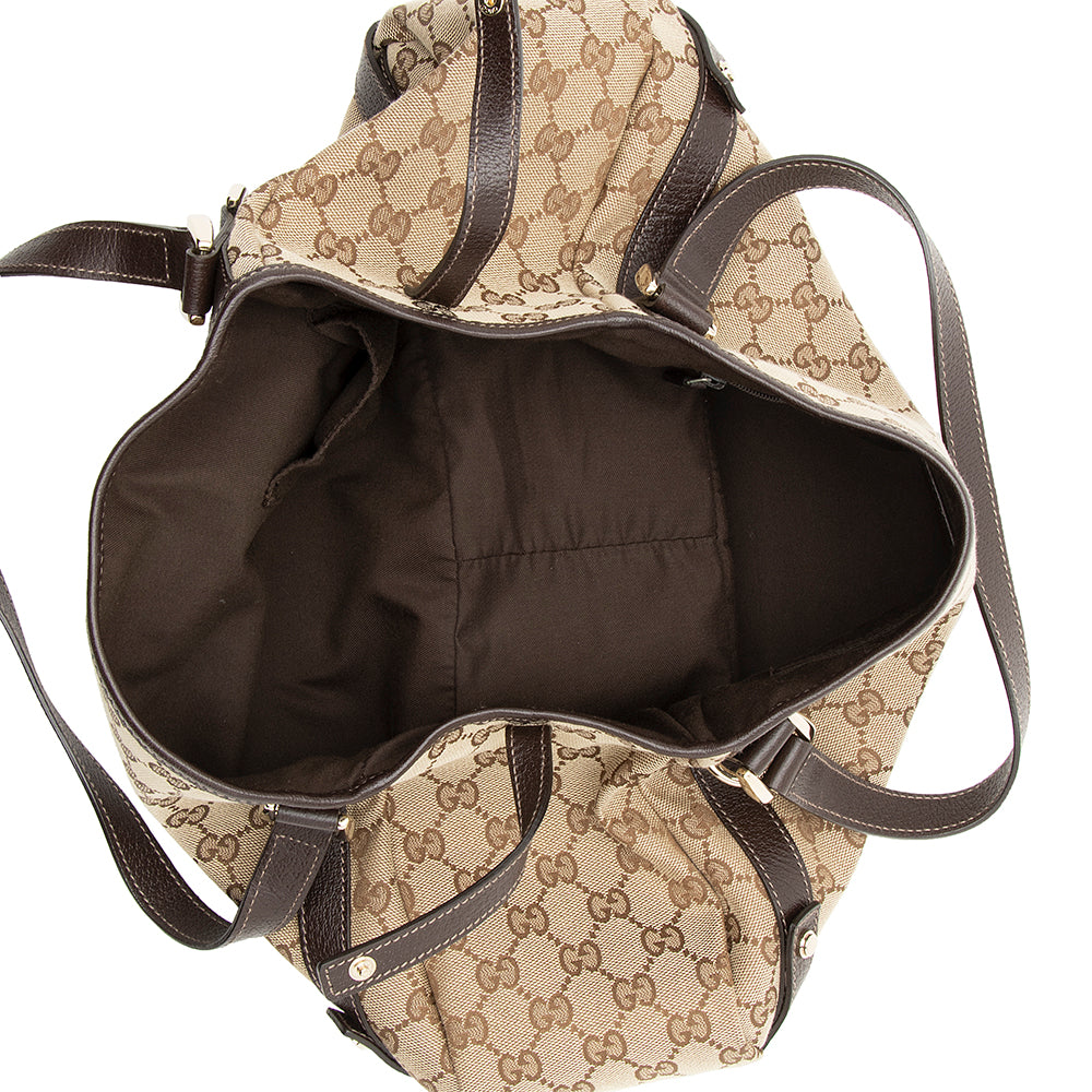 Gucci Gucci Canvas Abbey Medium Shoulder Bag (SHF-19735)