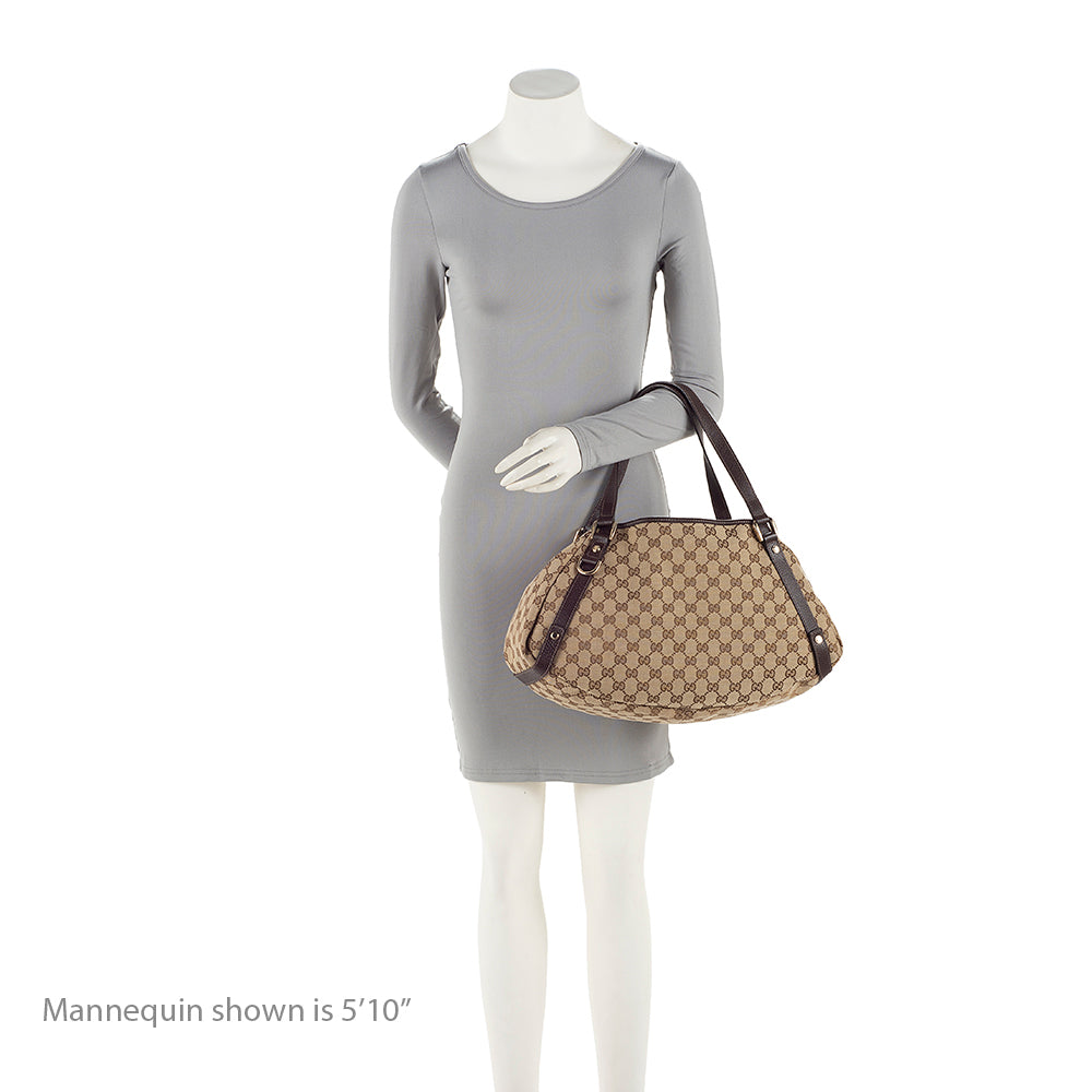 Gucci Gucci Canvas Abbey Medium Shoulder Bag (SHF-19735)