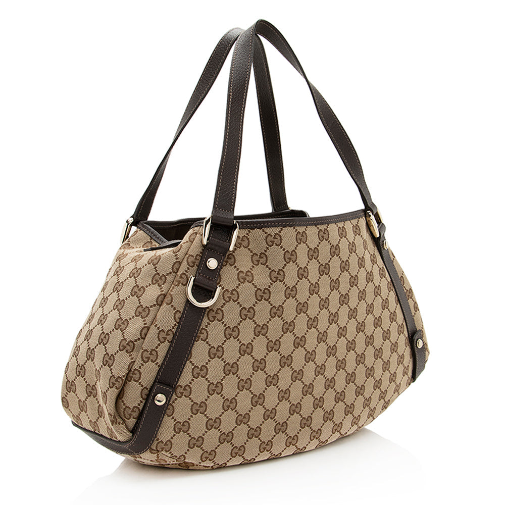 Gucci Gucci Canvas Abbey Medium Shoulder Bag (SHF-19735)