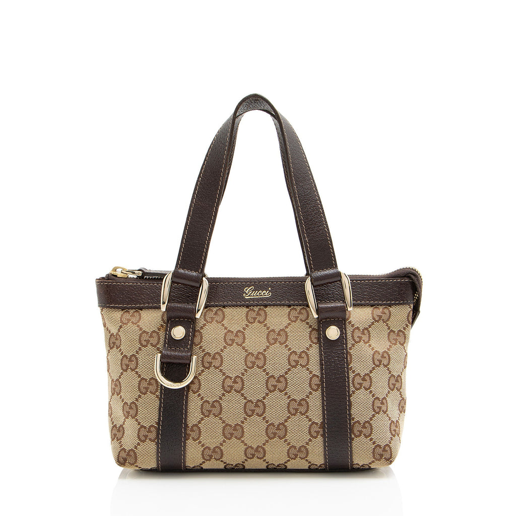 Gucci GG Canvas Abbey E/W Mini Tote (SHF-8A898A)