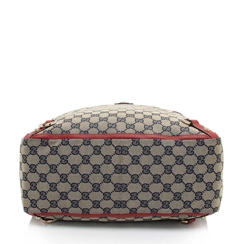 Gucci GG Canvas Abbey D Ring N/S Tote (SHF-cX7Zjk)