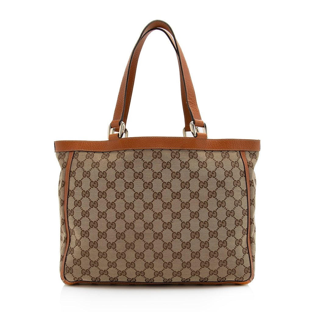 Gucci GG Canvas Abbey Pocket Tote (SHF-22728)
