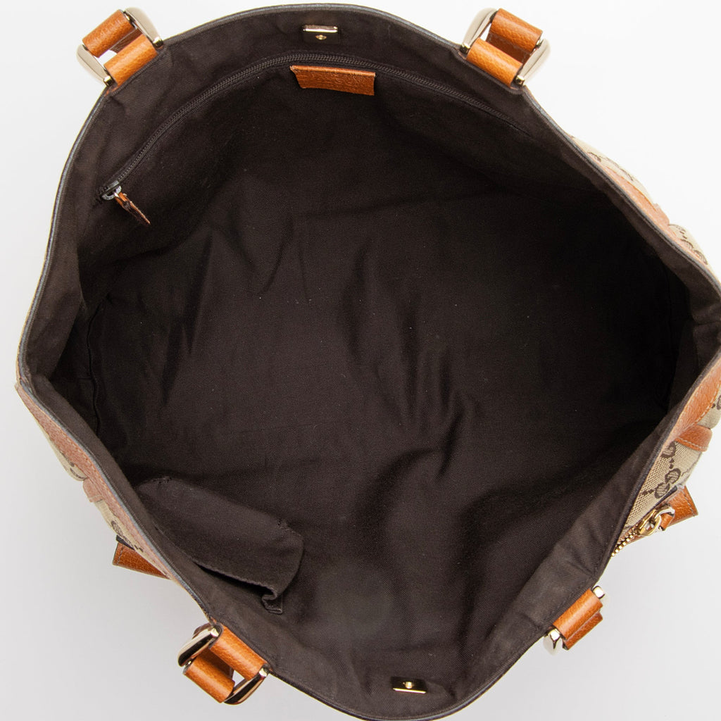 Gucci GG Canvas Abbey Pocket Tote (SHF-22728)