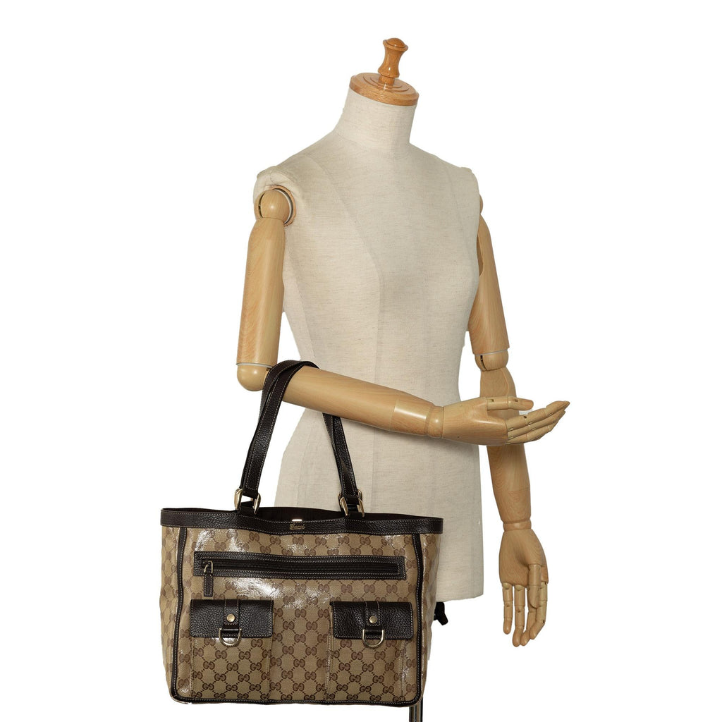 Gucci GG Canvas Abbey Pocket Tote (SHG-ZCIkk9)