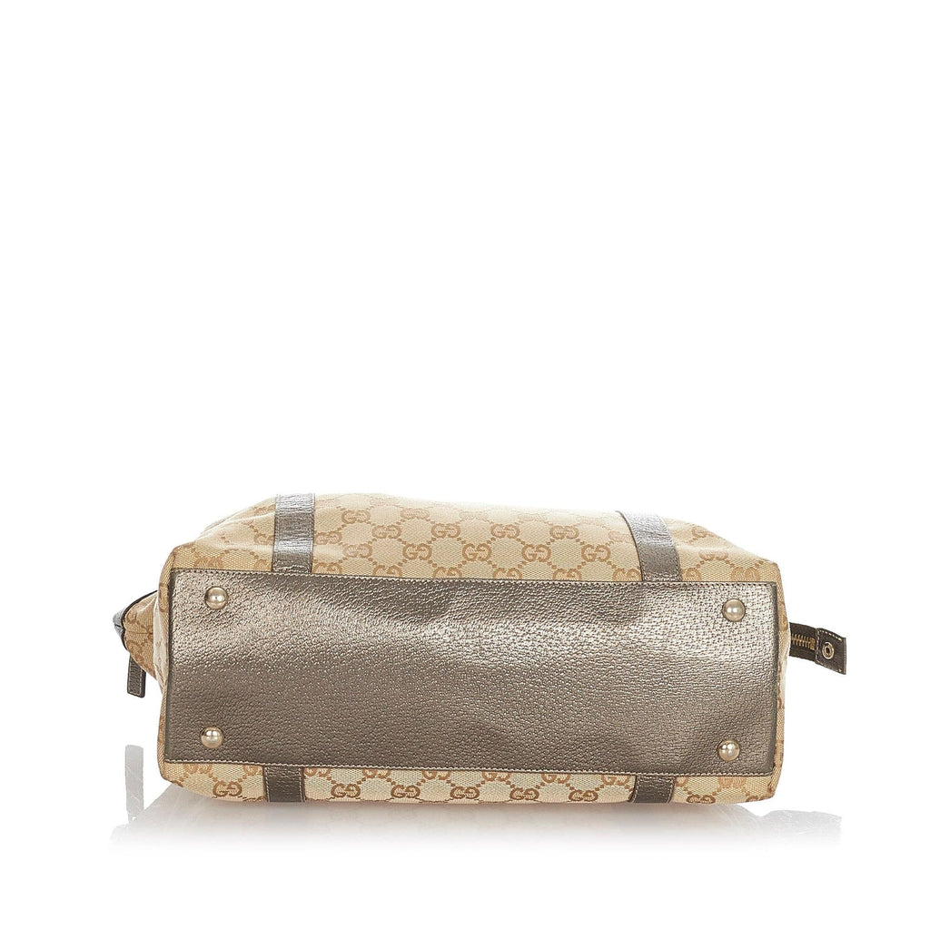 Gucci Gucci Canvas Abbey Tote Bag (SHG-23279)