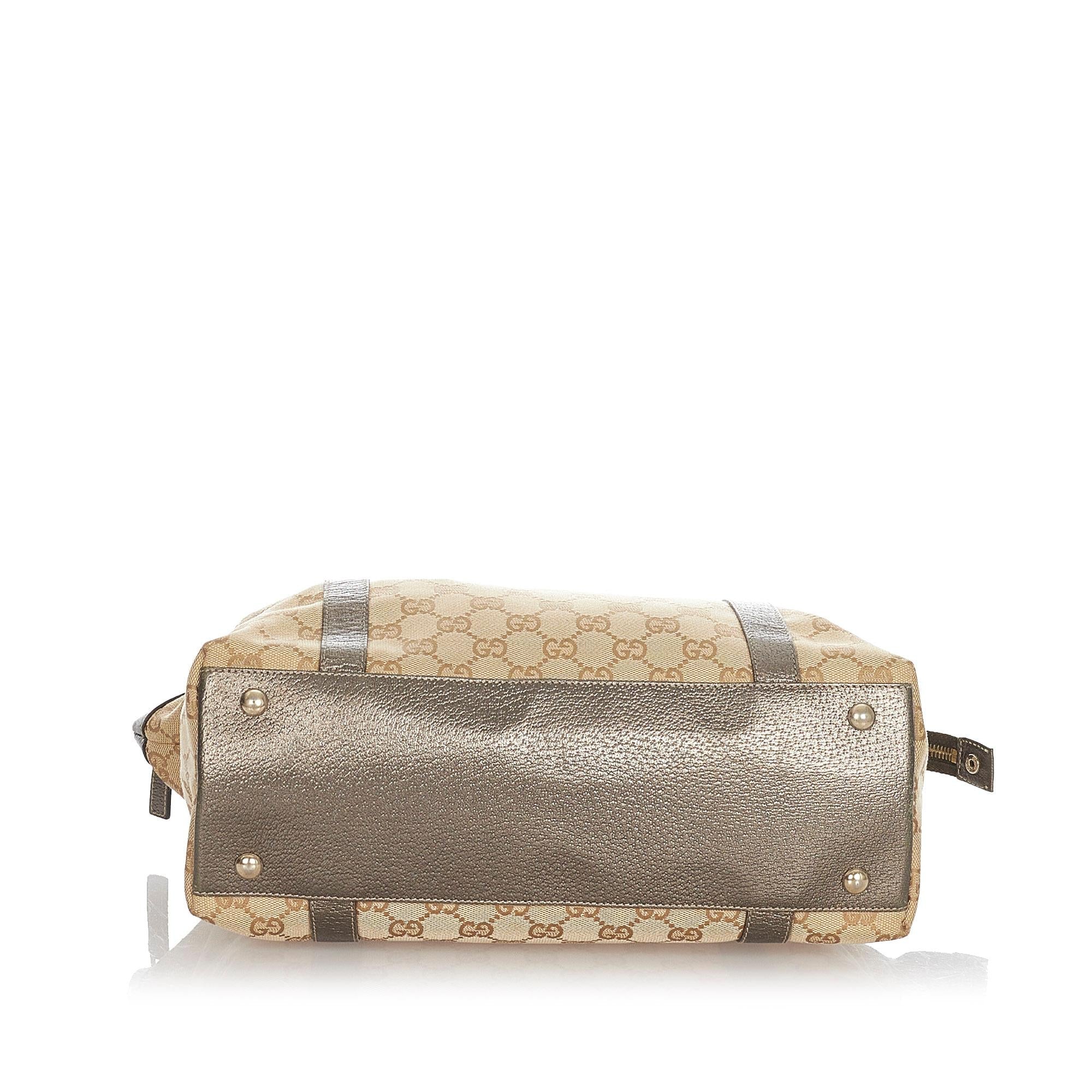 Gucci Gucci Canvas Abbey Tote Bag (SHG-23279)